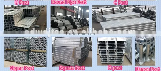 Galvanized Steel Highway Guardrail Post
