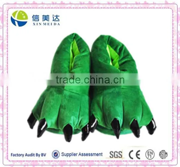 Cute and Warm dinosaur claws plush Slipper for 2015
