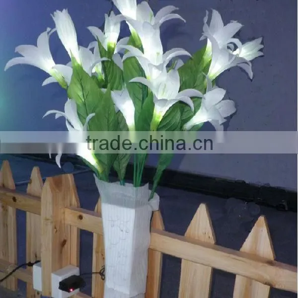 tulip,lily light up office decoration items