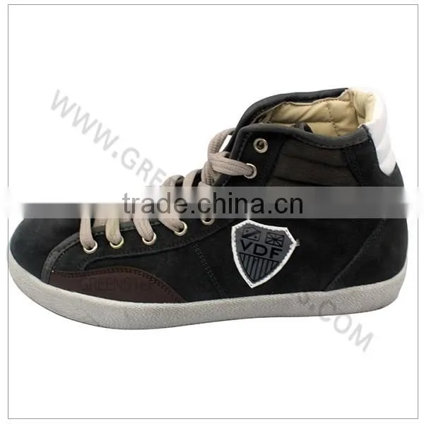High ankle suede shoes men sneakers