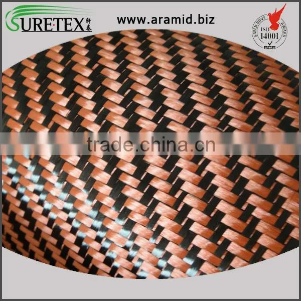 Colourful Carbon Aramid Fabric Twill Weave 100%