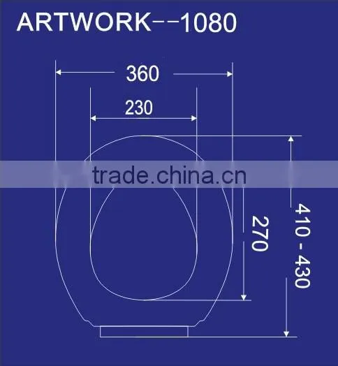 Round shape pp material indian style toilet seats 1080