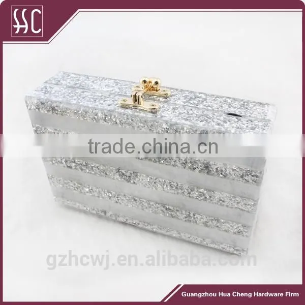 Guangzhou fashion wholesale acrylic bay,acrylic box clutch evening bag