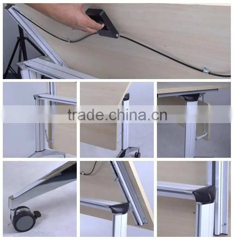 Guangzhou stainless steel office furniture folding laptop table