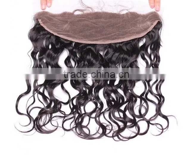 virgin natural color unprocessed brazilian lace frontal closure 13*4