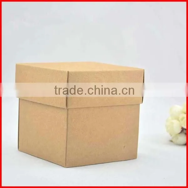 Recycled Kraft Paper Square Hat Box Packing Wholesale