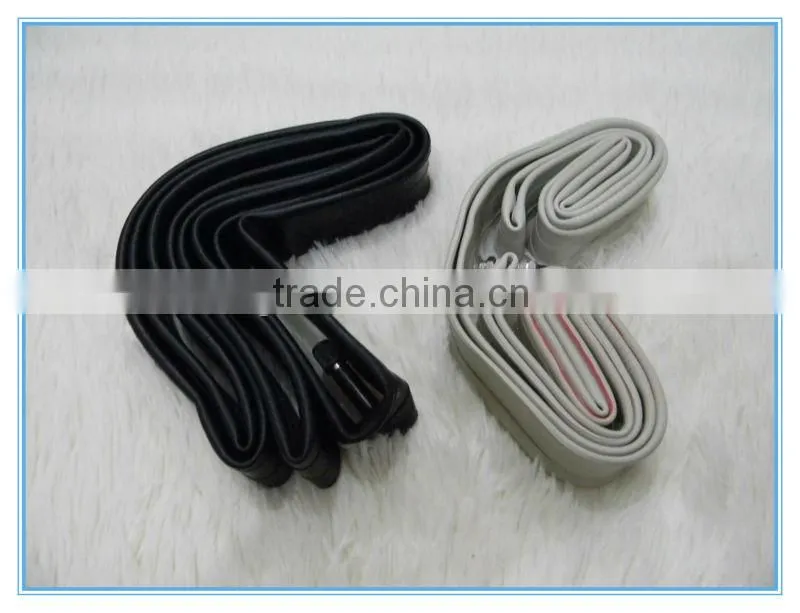 durable bicyle tyre tubes/natural rubber,butyl tubes/black and white