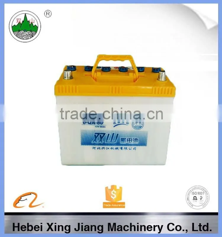 high performance Dry charged 12V50ah N50 car battery for JIS