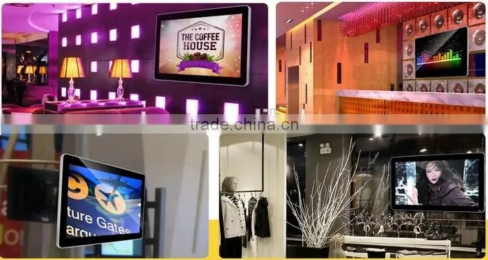 Rounded corner 65inch led advertising player, android advertising player