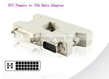 DVI female to VGA male adaptor/converter