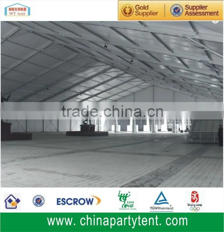 Large industrial warehouse tent marquee with ABS hard walls