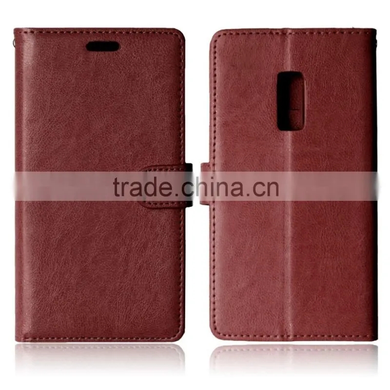 Mobile Phone PU Leather Flip Card-slot Case for OnePlus 2