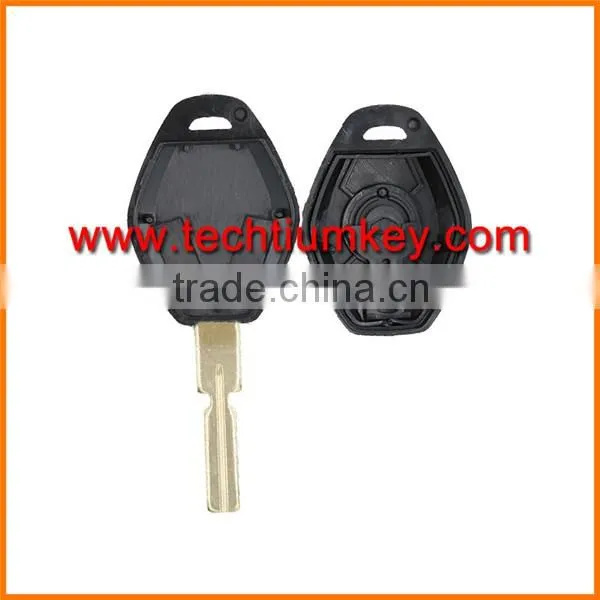 key blanks wholesale 2 buttons blank with 2 track blade car key shell for BMW e46 e39 e 36 e 34 x5