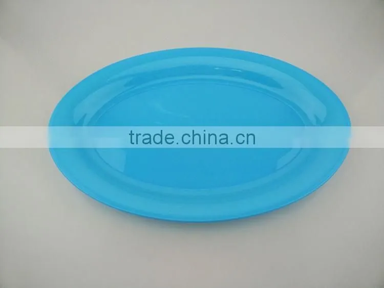 Oval Shape Plastic Plate For BBQ