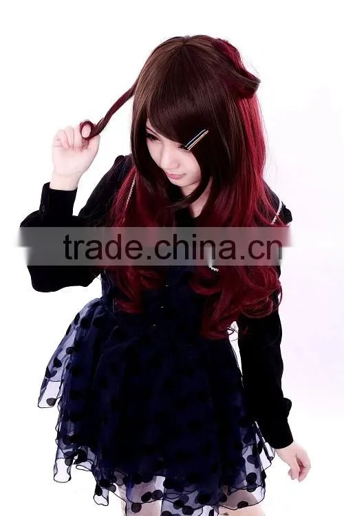 2015 Soft touch zipper long synthetic wigs