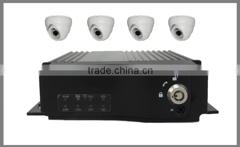 4G GPS MOBILE VEHICLE DVR H.264 BUS VEHICLE DVR WITH SD CARD RECORDING