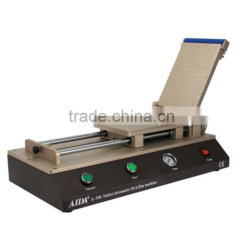 AIDA A766 Built-in Vacuum Tablet PC automatic OCA Film Laminating Machine OCA Laminator refurbish machine