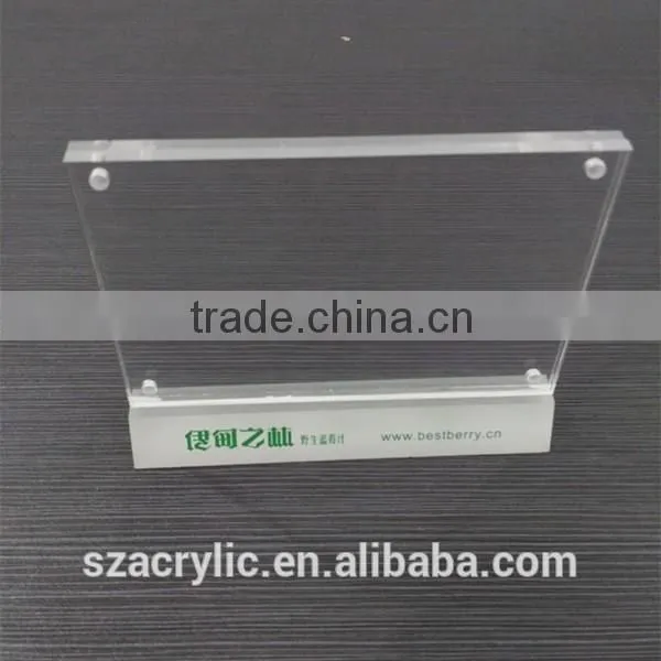 2 sided Clear Acrylic Paper holder desktop