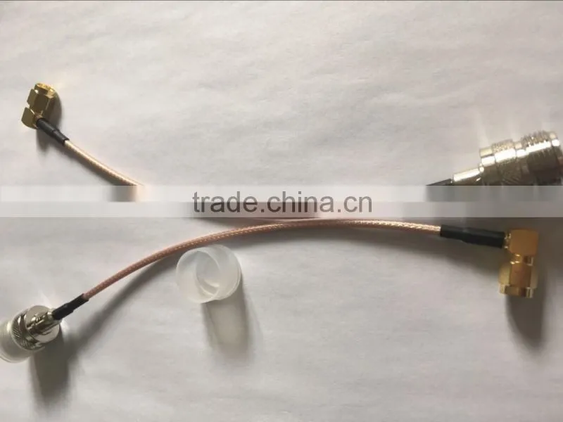 right angle SMA male to N female connector for RG316 cable