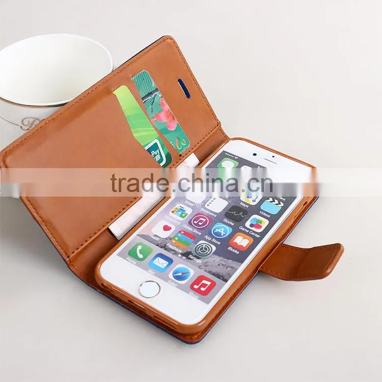 LZB New arrival leather flip case for iphone 6