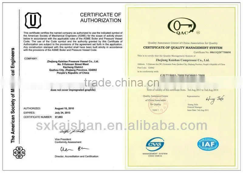 OX7.5 Scroll air compressor price list