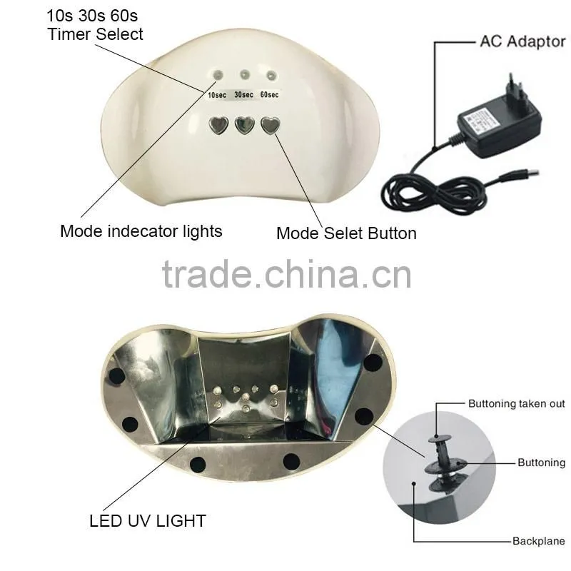 new desigh!! 12w led nail lamp nail uv lamp new nail art