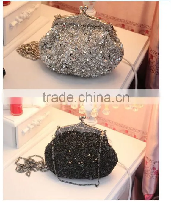 2014 wholesale Elegant Fashion party bag vintage bead evening bag