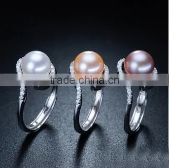 elegant pearl ring for sale design with sunflower shape