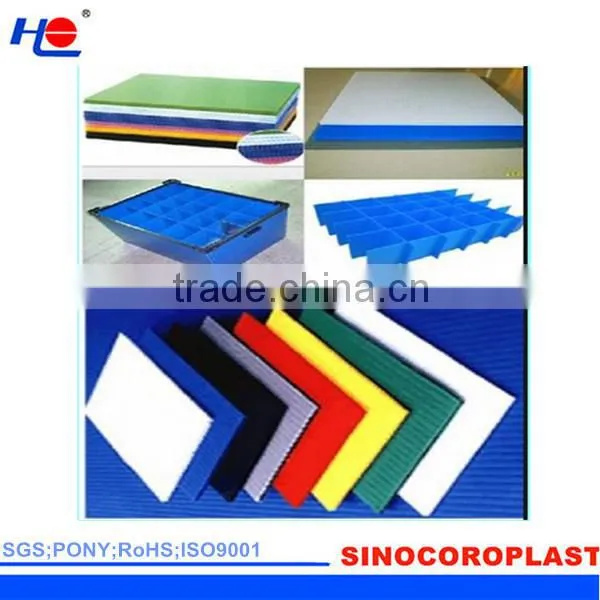 recyclable and durable pp extruded corrugated plastic board