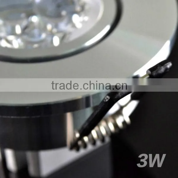 3*1W Aluminum LED Einbauspot quadratisch 3000K