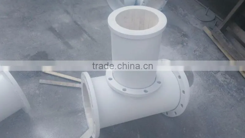 Ceramic lined wear resistant steel pipe, ceramic lined elbow