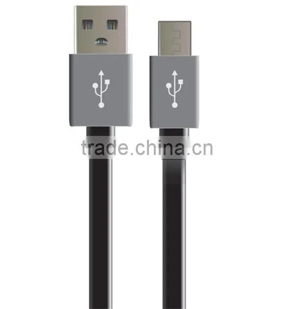 Android Phone Charger Cable For Samsung Flat Colorful Micro USB Cable