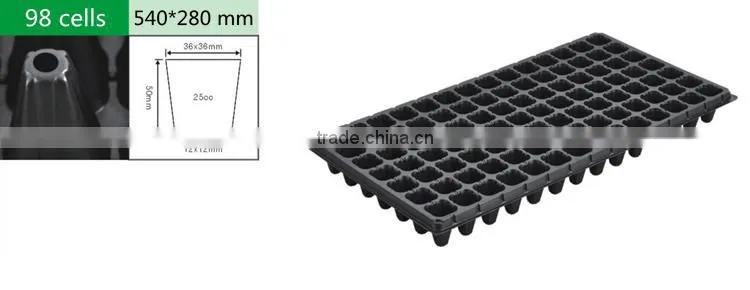 128 cells plastic flower seed tray