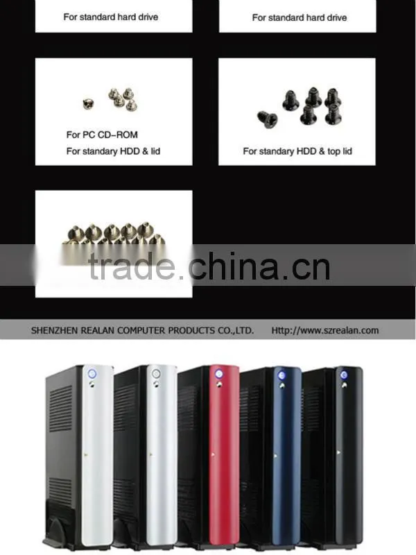 Realan slim computer htpc case E-2010