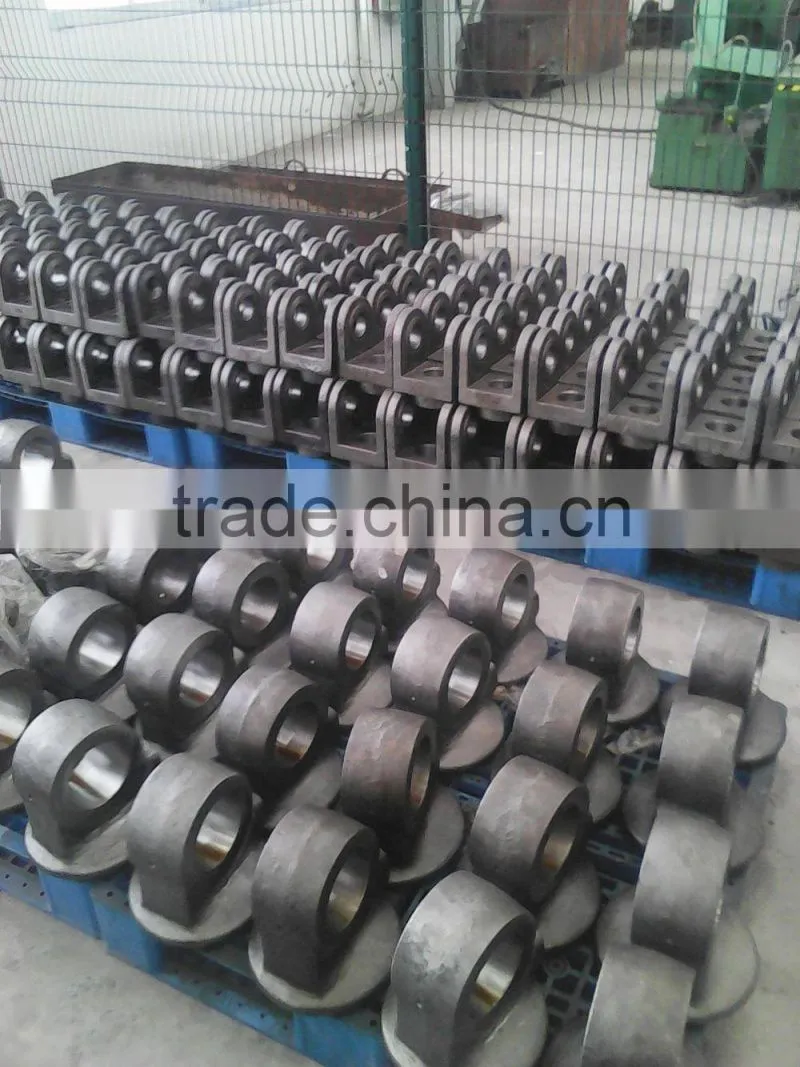 Hydraulic cylinder trunnion by casting and CNC machinig