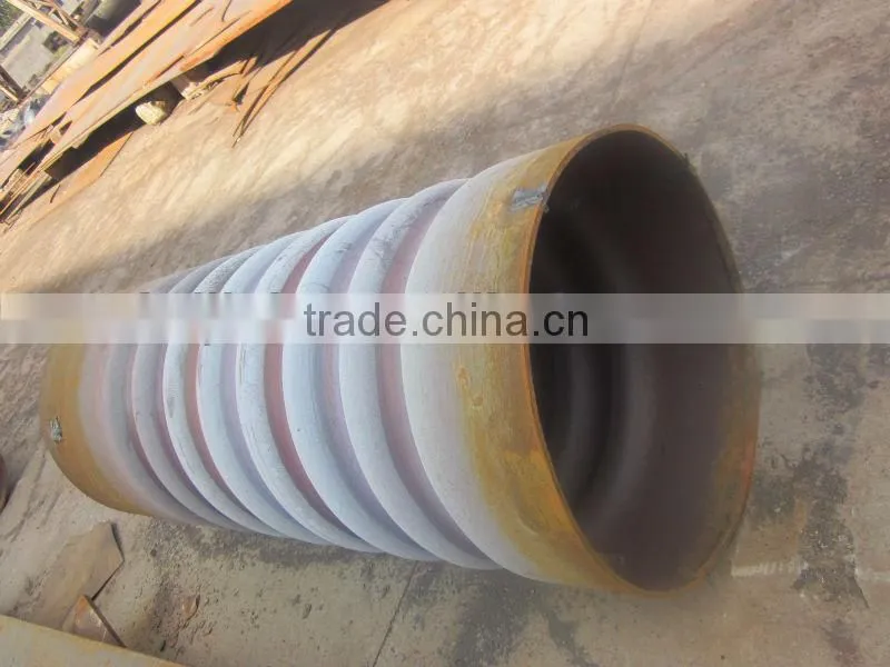 corrugated flue furnace pipe for industry boiler