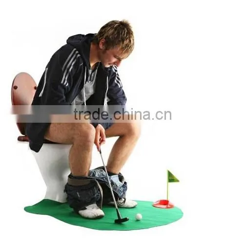 2014 New toys Potty Putter Toilet golf Toilet time golf game