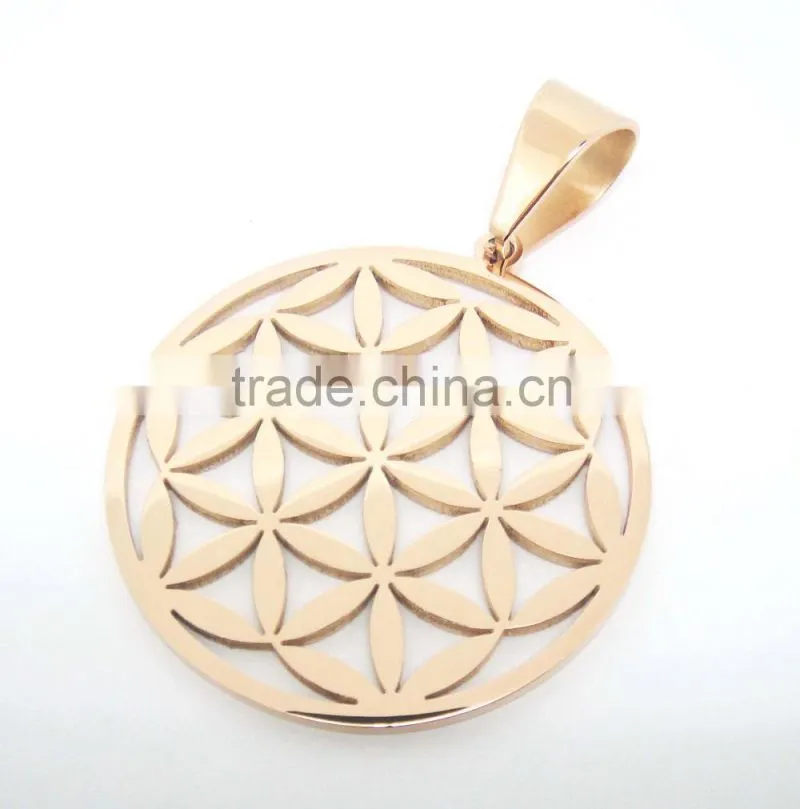 Custom Size Stainless Steel Chakra Jewelry Pendant for Sale