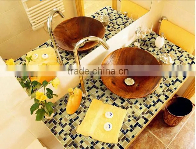 roman mosaic tile and ice crackle glass mosaic tile