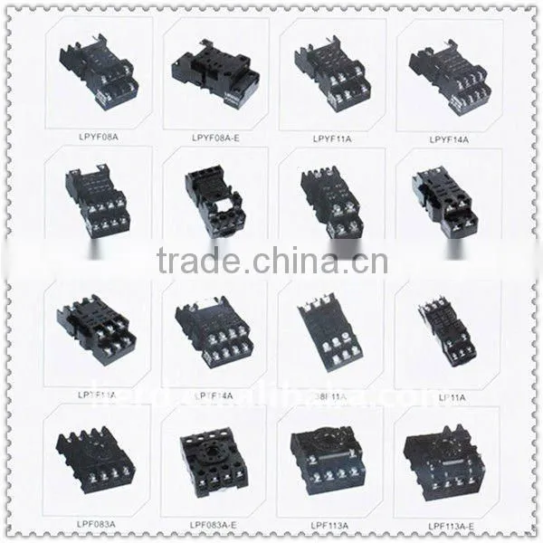 plug-in relay socket/omron relay socket/electrical relay socket PF083A-E
