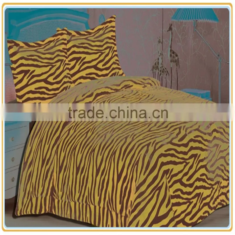 Hot Selling Zebra Prints MicroPlush Bedding Set