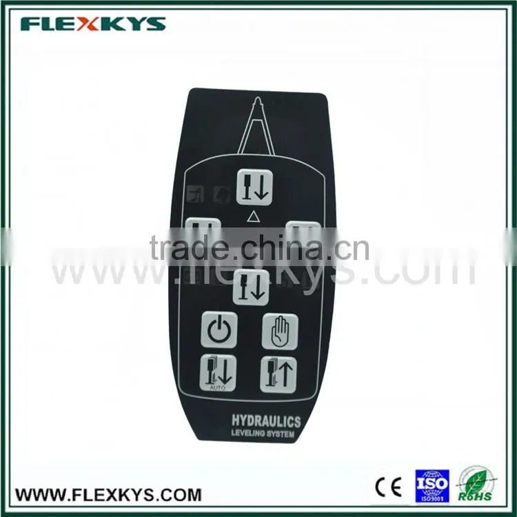 Hot sale hydraulic leveling system membrane graphic overlay