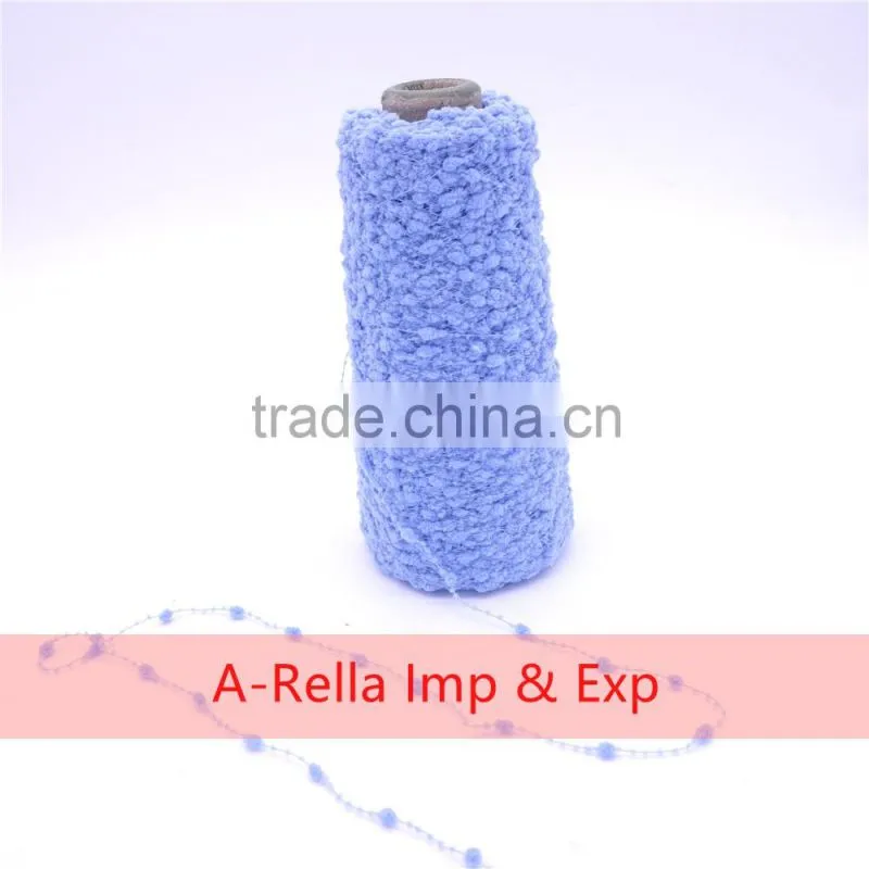 polyester yarn 6NM , beads yarn dyed in cone knitting yarn