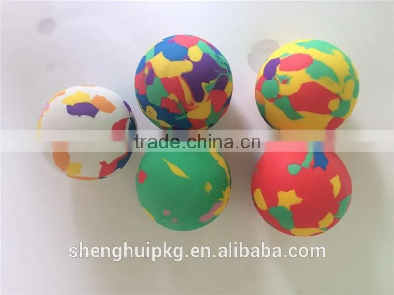 Hot sell cheap colorful eva foam ball toy gun eva ball promotional eva ball for kids playing