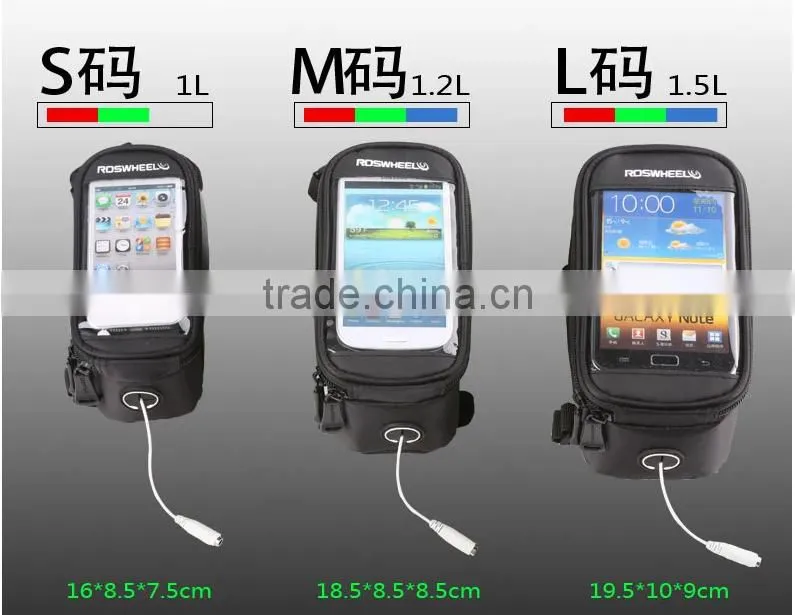 Bicycle Waterproof Smartphone Bag Bike Handlebar Phone Bag Touchscreen bag