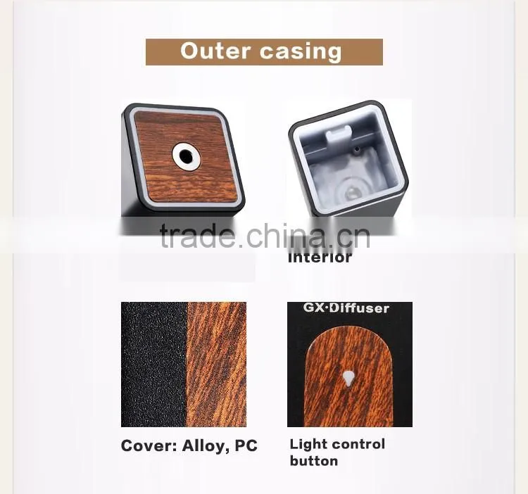 Led lighting fragrance essence oil ultrasonic aroma diffuser/electric power sprayer