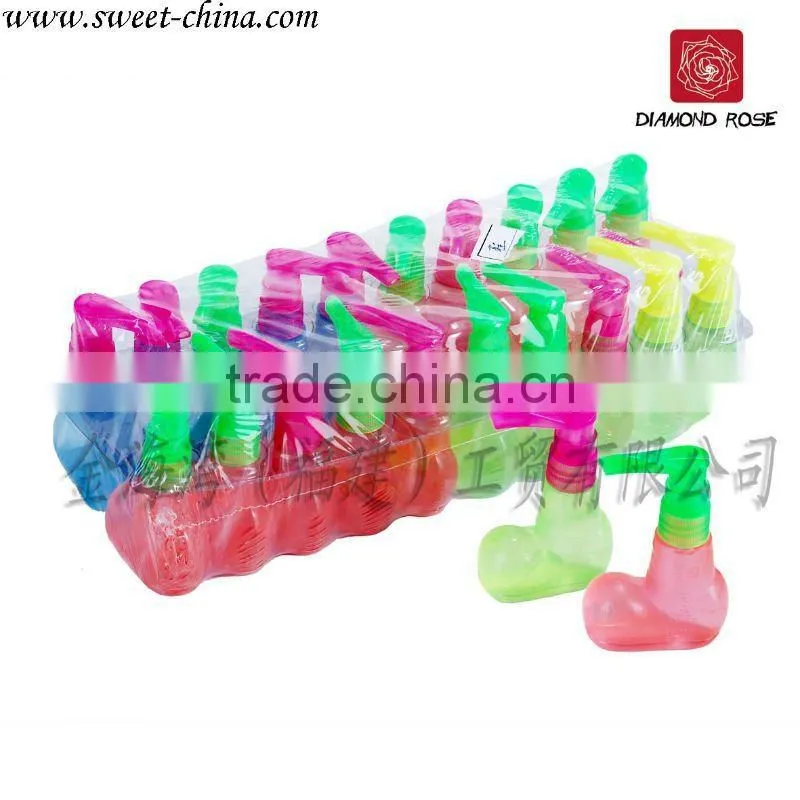 Flavored twins spray candy