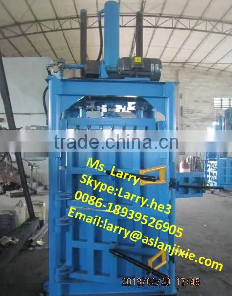 pet bottle baling machine/cardboard baling press machine/waste paper baling machine