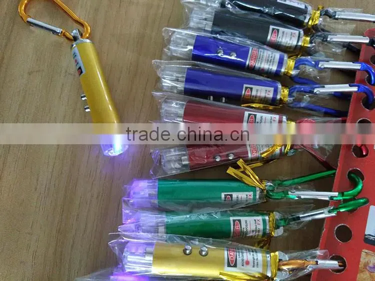 Wholesale Mini Metal Keychain Laser Flashlight