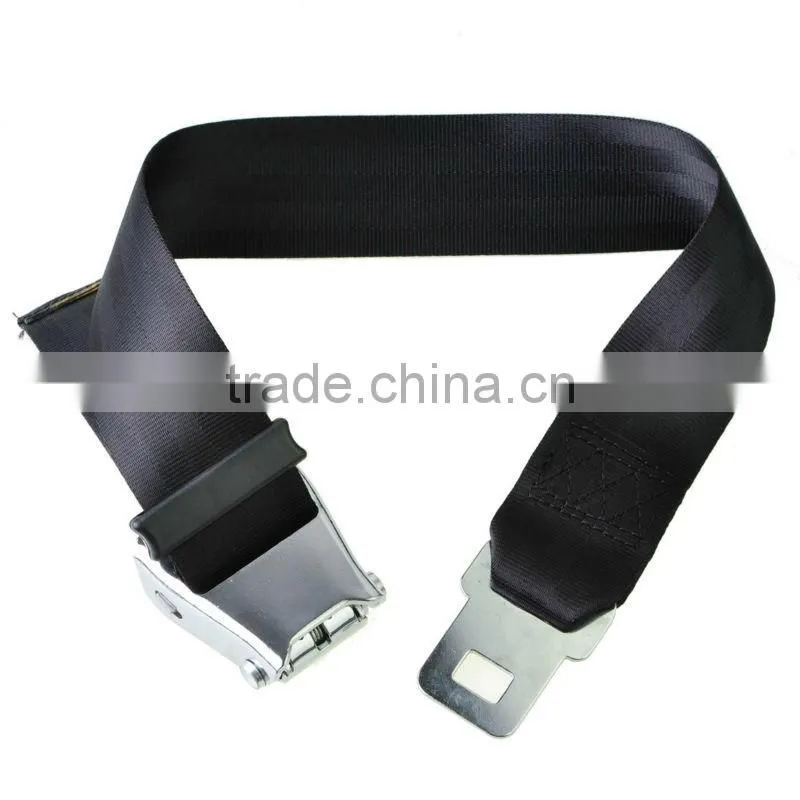 70cm 2ft Black Plane Airplane Airline Seat Belt Extension Extender